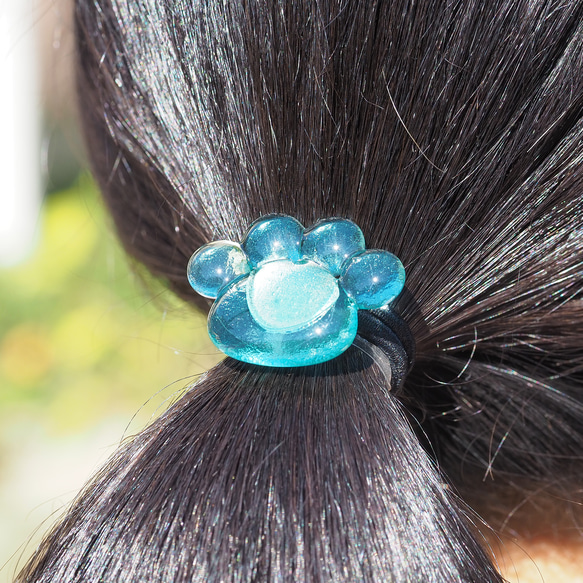 狗 ♪ 貓 ♪ 爪玻璃「Nikukyu [藍色]」髮帶 [可改為小馬鉤] [定制] &lt;&lt;免運費&gt;&gt; 第10張的照片