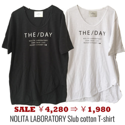 促銷☆【1,980日圓】NOLITA原創寬鬆蓬鬆竹節棉T卹 第1張的照片
