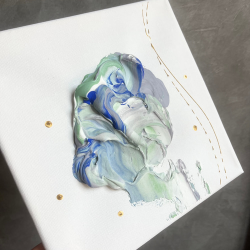 ニュアンス 18×18㎝ 現代アート モダン インテリア アートパネル 抽象