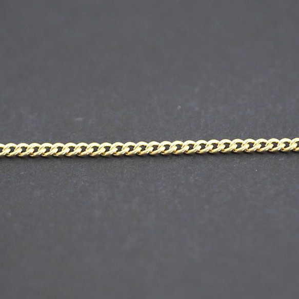 免運費 [50M 捲軸纏繞] 寬度約 1.2mm / 線徑約 0.35mm 金黃銅鏈 NF / UCG59 第3張的照片