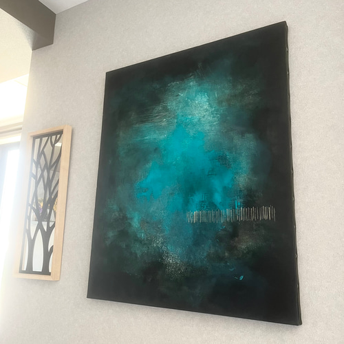 現代アート 80×65㎝ 大きめ モダン 絵画 原画 抽象画 アート