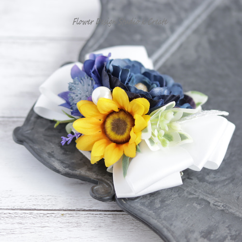 秋カラーアネモネ♡ベビーヘアクリップ　ヘアゴム dg350298h-06.jpg