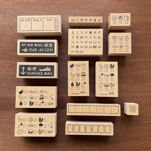 SURFACE MAILスタンプ 船便 （a-181）手紙 ハガキ 封筒 海外 はんこ