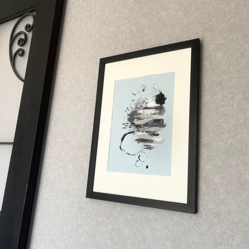 フレーム付き　45×33㎝　アートパネル　インテリア　抽象画　絵画　モダン フレーム付き 45×33㎝ アートパネル インテリア 抽象画 絵画