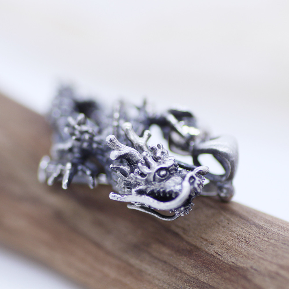 龍-02（昇り龍）のシルバーブローチ/ペンダント兼用