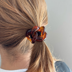 【精選】亮面玳瑁髮圈 第5張的照片