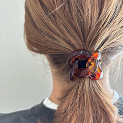 【精選】亮面玳瑁髮圈 第4張的照片