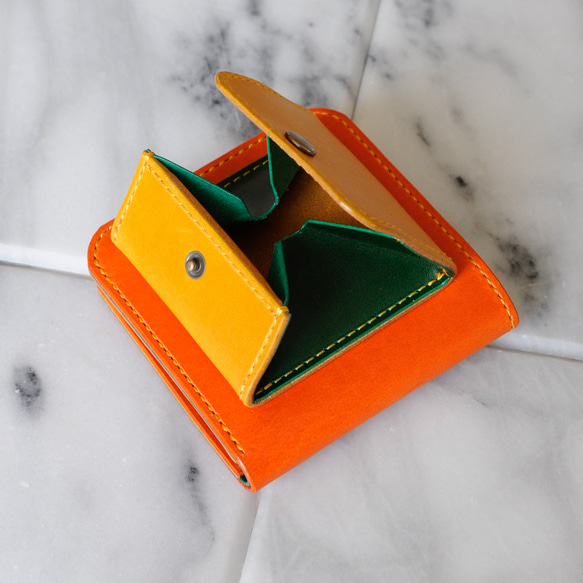 二つ折り財布　タイプD 確認用のイメージ画を作成致します