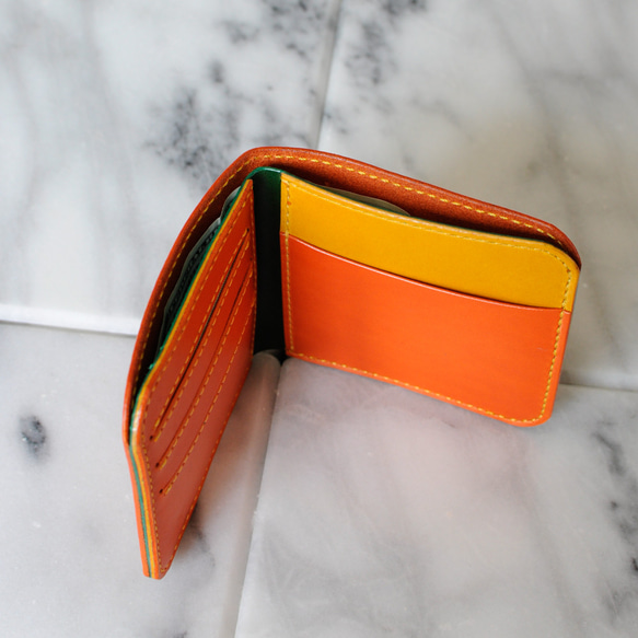 二つ折り財布　タイプD 確認用のイメージ画を作成致します