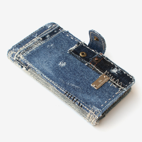 デニム手帳型ケース_Jupiter19 - iPhone Air, 17ProMAXほか全機種対応