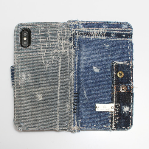 デニム手帳型ケース_Jupiter19 - iPhone Air, 17ProMAXほか全機種対応