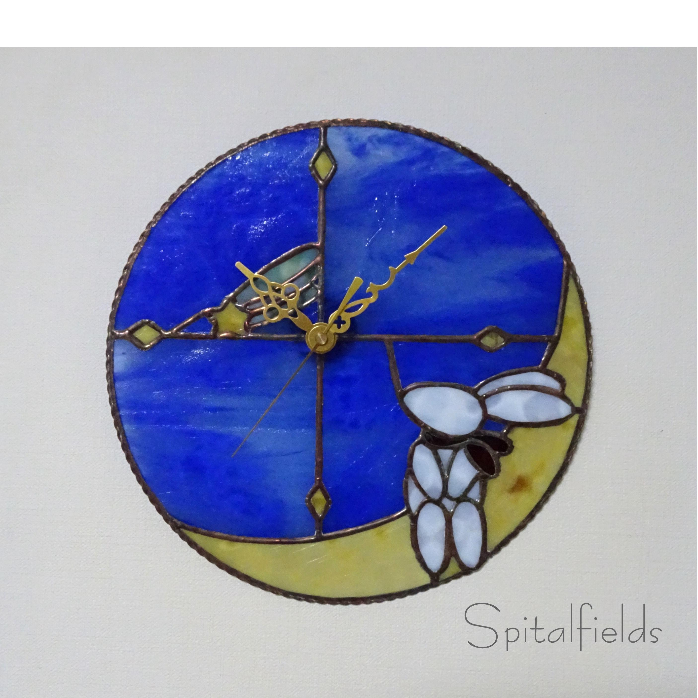 壁掛け・置き型兼用　月うさぎの掛け時計