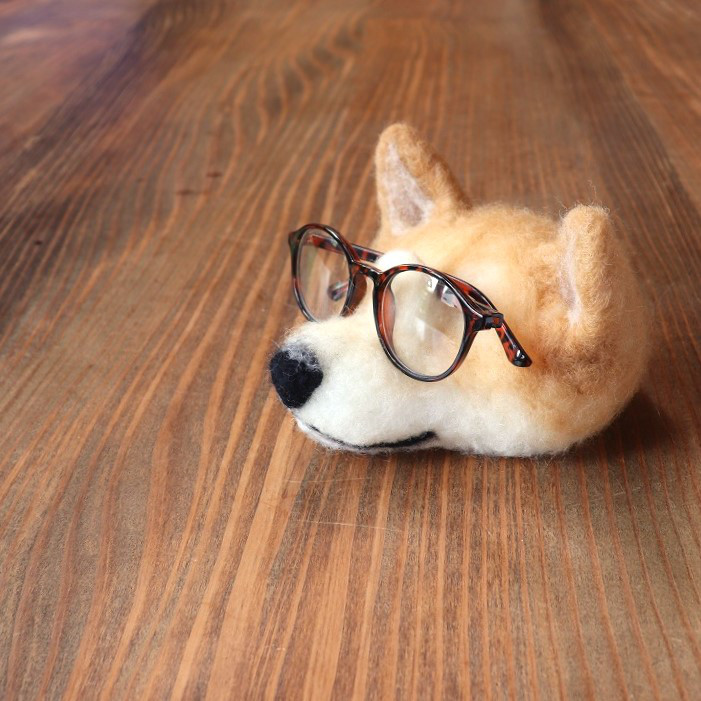 羊毛フェルトオーダー・こむぎ様専用ページ （めがね置き犬