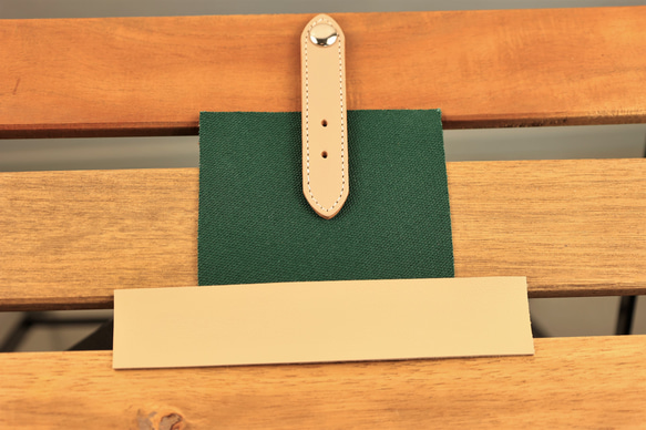 大人の帆布＆レザートリムミニスリムリュック新色ダークグリーン&ベージュNew!! 