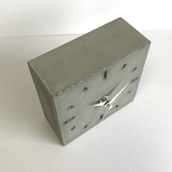 コンクリート置き時計B-type《送料無料》　-コンクリート/モルタル/セメント雑貨- 5枚目の画像