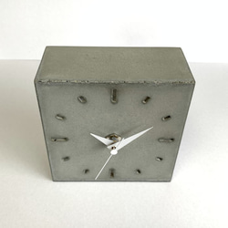 コンクリート置き時計B-type《送料無料》　-コンクリート/モルタル/セメント雑貨- 3枚目の画像
