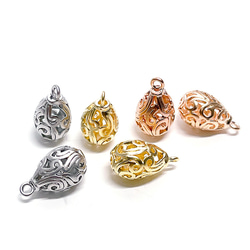 Resale [2 pieces] 3D Petit Nouveau watermark matte 玫瑰金 charm NF 第5張的照片