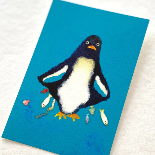 ペンギンポストカード［みずいろセット］5枚入り ポストカード
