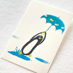 ペンギンポストカード［みずいろセット］5枚入り 7枚目の画像
