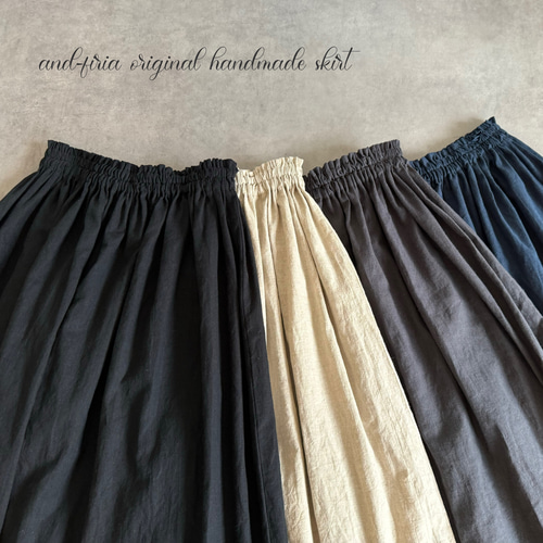 A17427 美品 Y's リネンギャザーロングスカート インディゴブルー 1 A17427 美品 Y's リネンギャザーロングスカート インディゴ