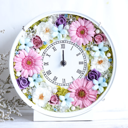 無料ラッピング付】ラプンツェルの花時計＊プリザープドフラワー＊結婚