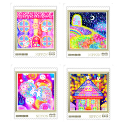 幸せな時間❀うさぎの63円切手シリーズ4枚セット 1枚目の画像