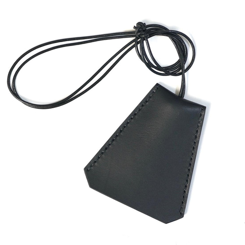 Clochette necklace L size / レザークロシェット キーケース ブラック