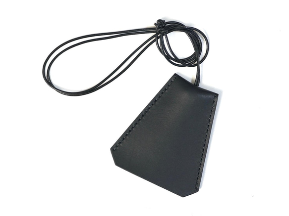 Clochette necklace L size / レザークロシェット キーケース ブラック