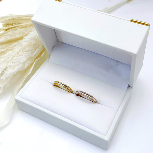 ミル打ち ペアリング ステンレス アレルギー ブライダル 結婚指輪 刻印