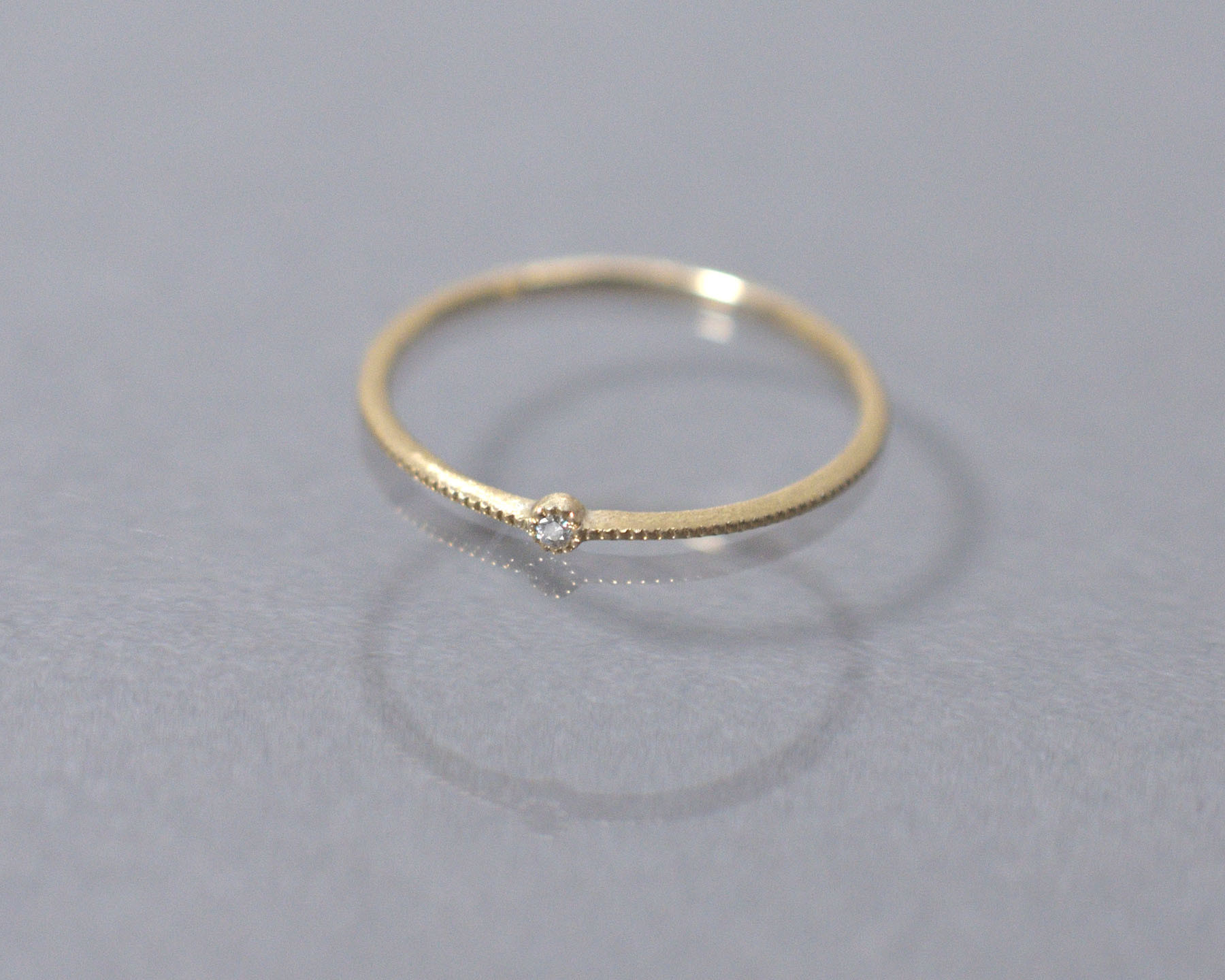 「Ma minette」 一粒ダイヤリング