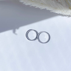 『純白のブライダルリング』ペアリング マリッジリング 指輪 記念日 刻印 結婚指輪 ステンレス ギフト ケース付き 10枚目の画像