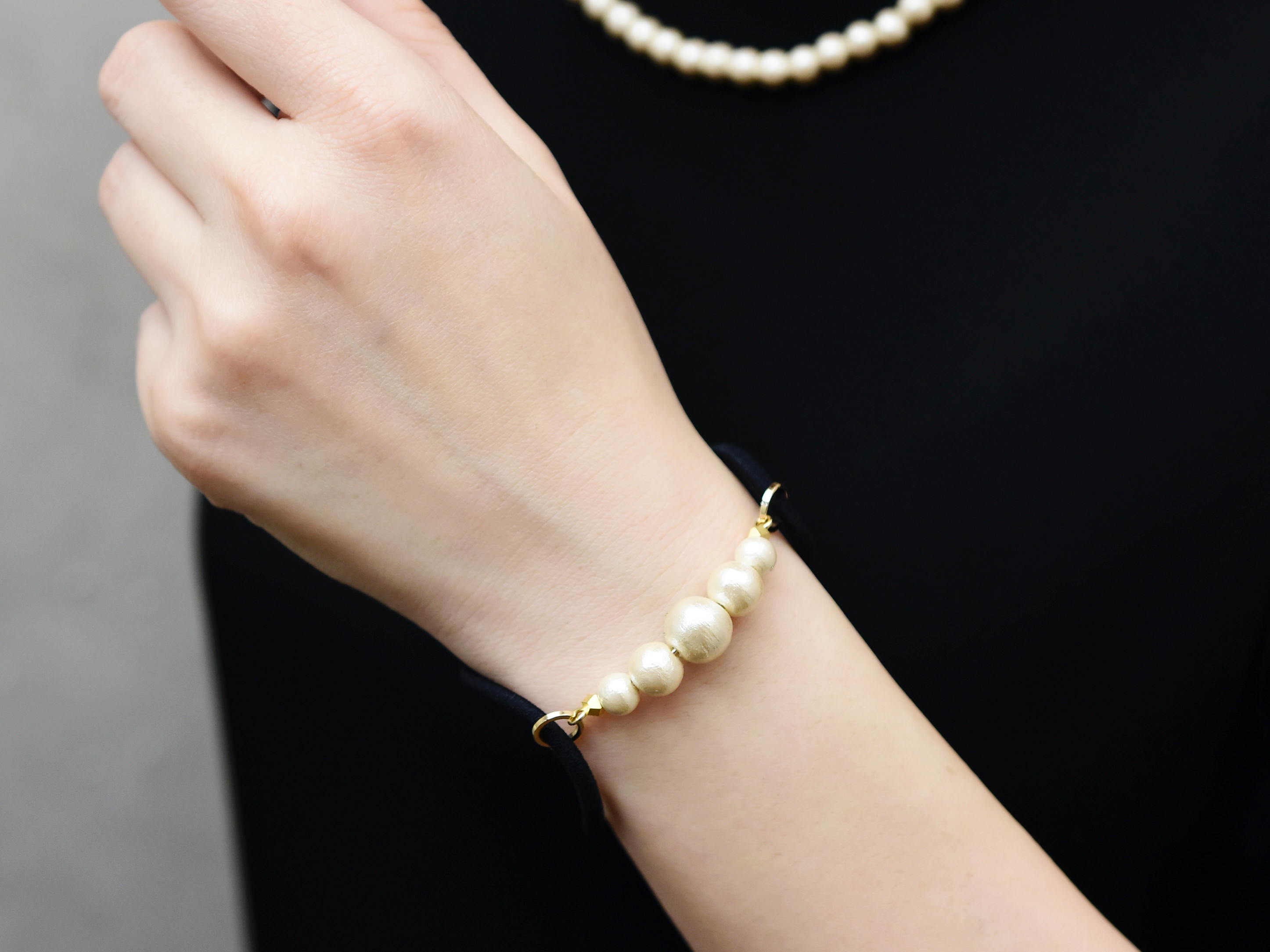 ゴム交換可能】大きめクリソコラのヘアゴム✩.*˚天然石×ヘアゴム