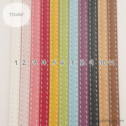 11color　シンプルハンドストラップ　金具変更可能 2枚目の画像