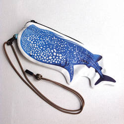 設計款WS189 - 【純棉帆布】28cm鯨鯊造型餐具袋 第1張的照片