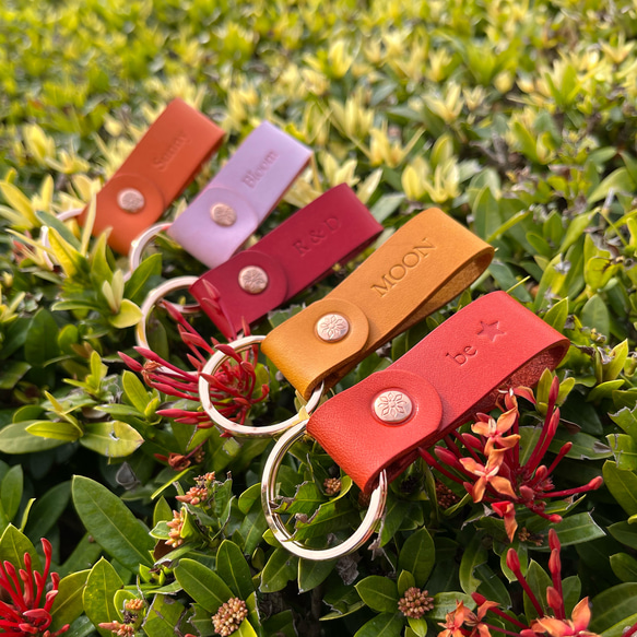 Cube 皮革鑰匙圈  花園系列  S/2  新色登場 NEW 第7張的照片