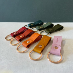 Cube 皮革鑰匙圈  花園系列  S/2  新色登場 NEW 第6張的照片