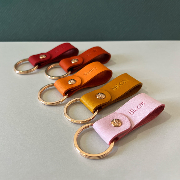 Cube 皮革鑰匙圈  花園系列  S/2  新色登場 NEW 第2張的照片