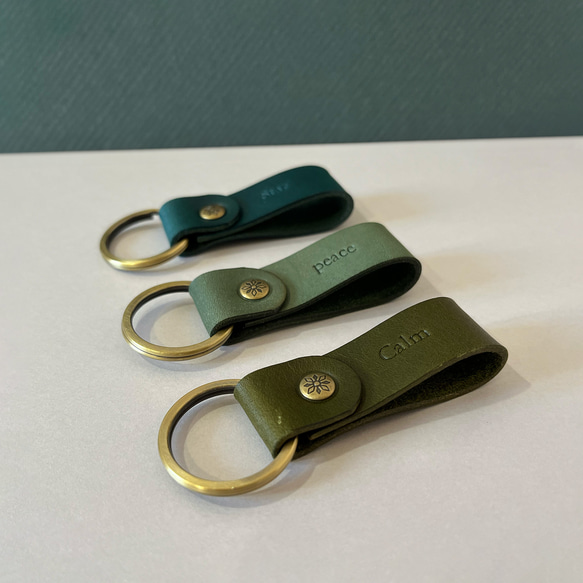 Cube 皮革鑰匙圈  花園系列  S/2  新色登場 NEW 第3張的照片