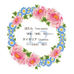 【ブルミア】誕生花が咲き続けるポーチ　Mサイズ 20枚目の画像