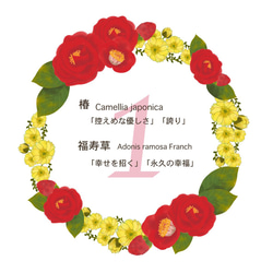 【ブルミア】誕生花が咲き続けるポーチ　Mサイズ 9枚目の画像