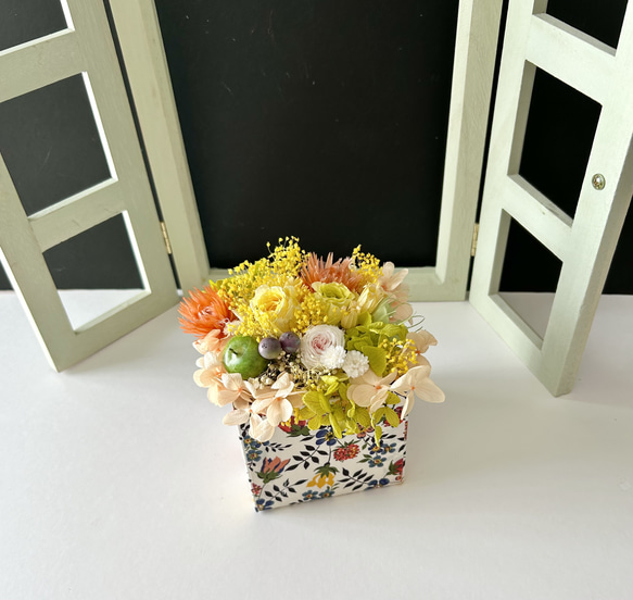 ご結婚お祝いやお誕生日プレゼント♡Flower fabric Box 8枚目の画像