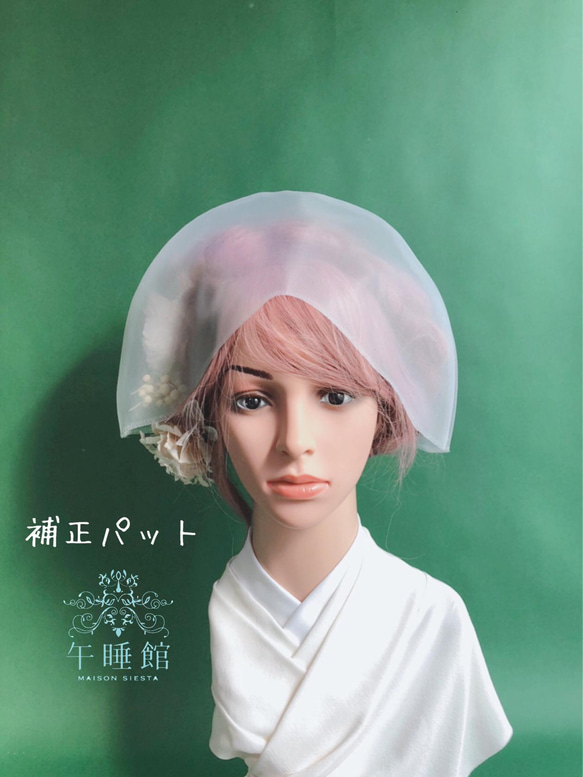 刺繍レースの綿帽子〜bouquet Ⅱ〜 7枚目の画像