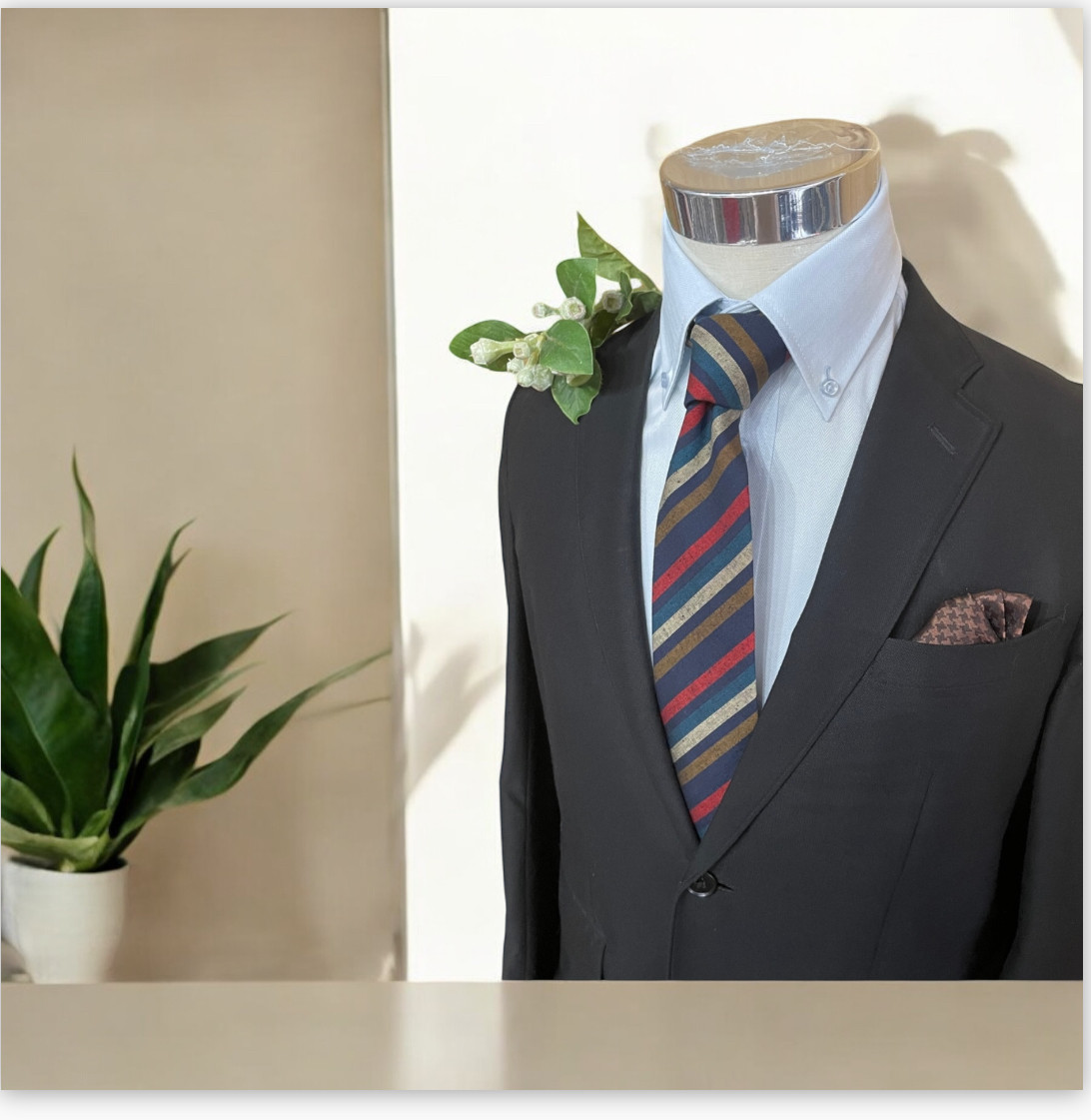 日本の伝統織 土佐紬調ネクタイ