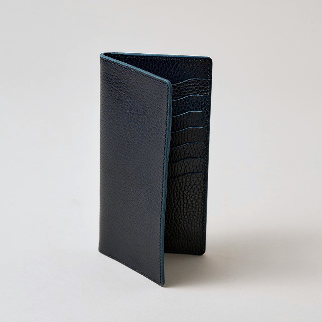 薄くて軽いスタイリッシュ札入れ / Bill Case *DARK BLUE