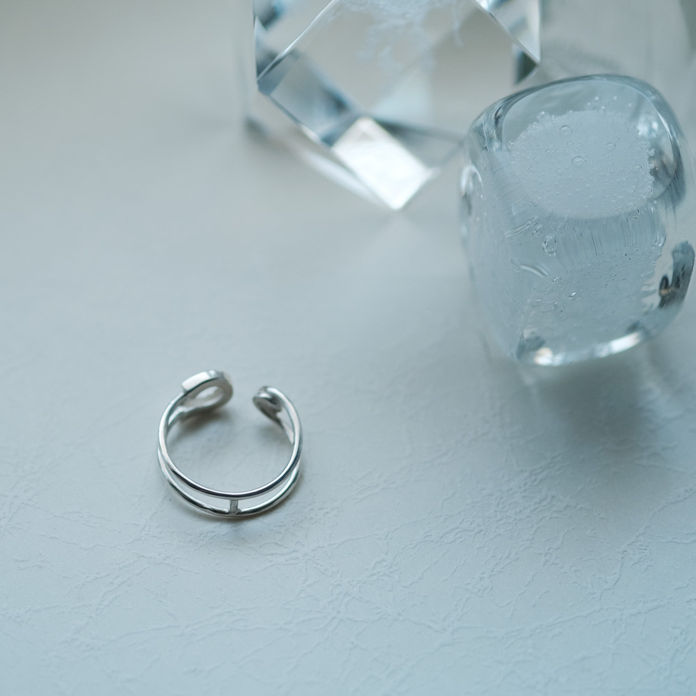 安全ピン リング シルバー925