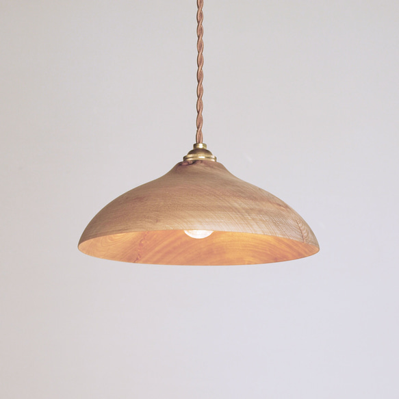 木製 ペンダントランプ 楠（クス）材13（ランプシェード　天井照明） ペンダントランプ