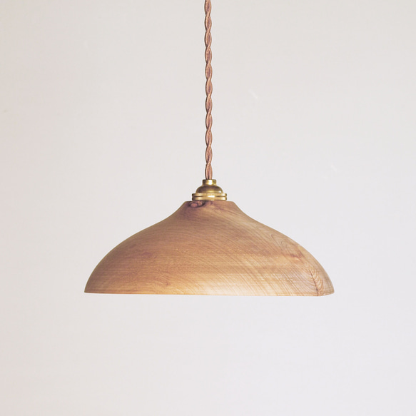 木製 ペンダントランプ 楠（クス）材13（ランプシェード　天井照明） ペンダントランプ