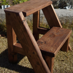 花台 踏み台　子供椅子　プランター台　ステップスツール　オイルスティン 3枚目の画像
