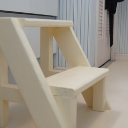 花台 踏み台　子供椅子　プランター台　ステップスツール　アイボリー 11枚目の画像