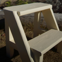 花台 踏み台　子供椅子　プランター台　ステップスツール　アイボリー 9枚目の画像